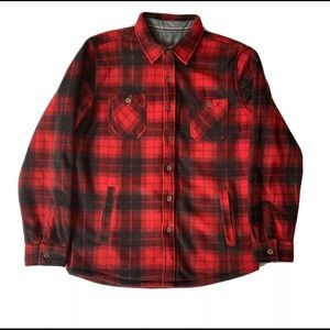 Weatherproof Vintage Men’s Plaid Heavy Flannel Shirt Jacket Size Medium